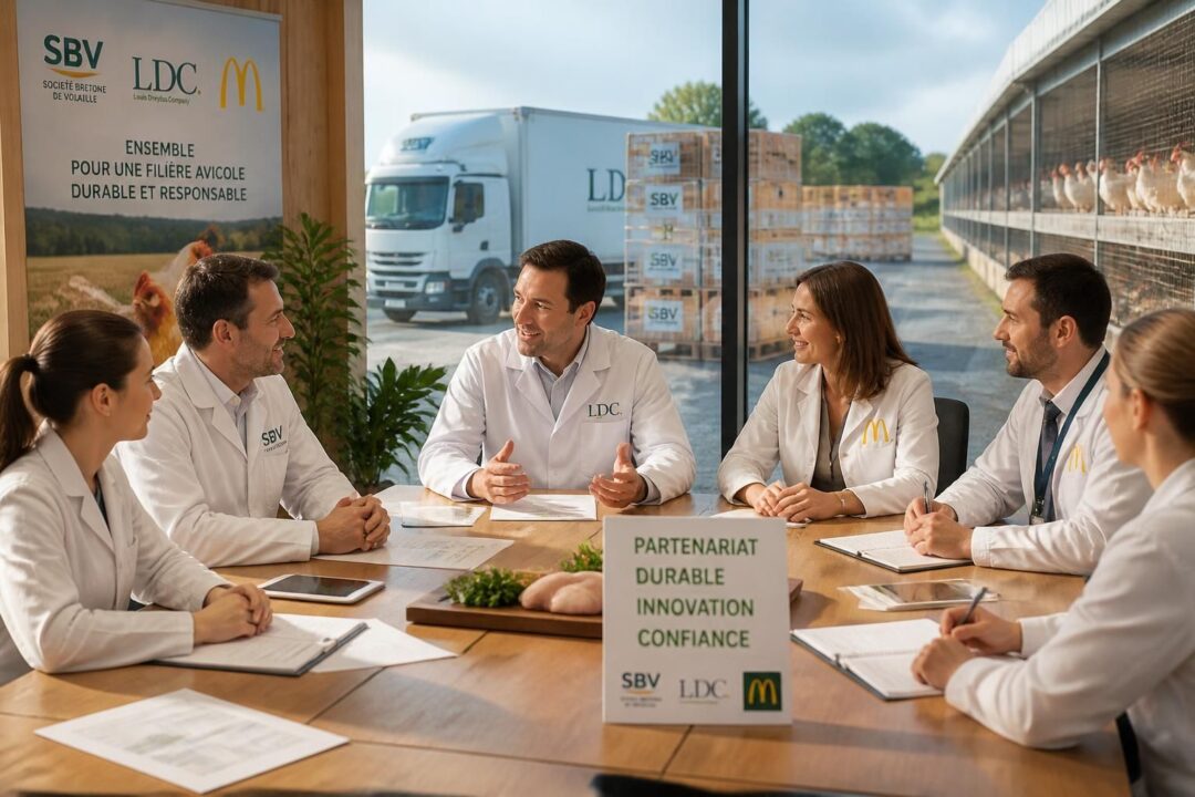 sbv et ldc renforcent leur partenariat avec mcdonald's pour soutenir et développer durablement la filière avicole agroalimentaire, assurant un avenir solide et responsable.