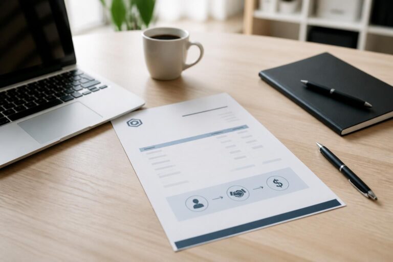 téléchargez gratuitement un modèle de facture dédié aux apporteurs d'affaires, simple et prêt à l'emploi pour une gestion efficace de vos transactions.
